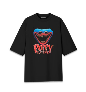 Женская Хлопковая футболка оверсайз Poppy Playtime
