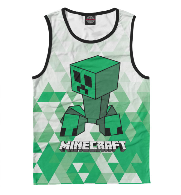Майка Minecraft Creeper Logo для мальчиков 