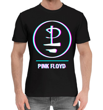 Хлопковая футболка Pink Floyd Glitch Rock Logo