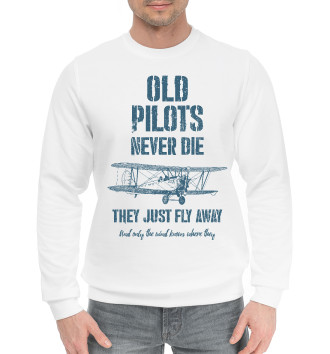 Хлопковый свитшот Старые пилоты не умирают
