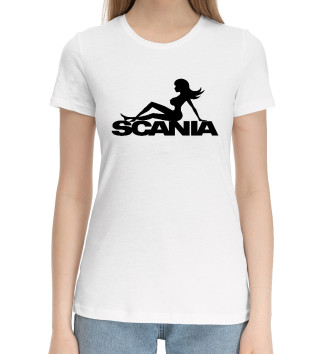 Женская Хлопковая футболка SCANIA