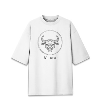 Женская Хлопковая футболка оверсайз Taurus