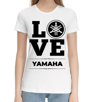 Женская Хлопковая футболка Yamaha Love Classic