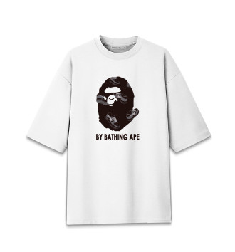 Мужская Хлопковая футболка оверсайз By Bathing Ape