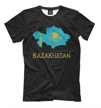 Мужская Футболка Kazakhstan