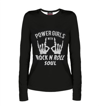 Лонгслив Power Girls with Rock n Roll