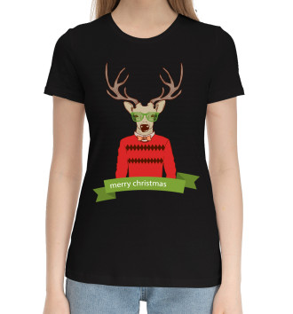 Хлопковая футболка Oh my Deer