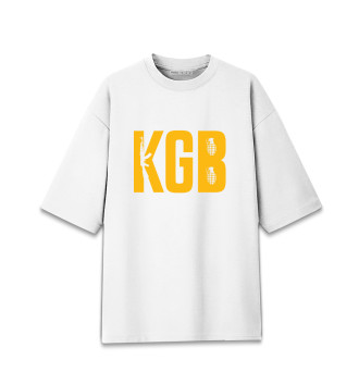Мужская Хлопковая футболка оверсайз KGB