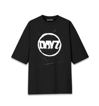 Женская Хлопковая футболка оверсайз DayZ / Минимал