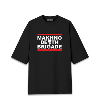 Мужская Хлопковая футболка оверсайз Makhno Death Brigade