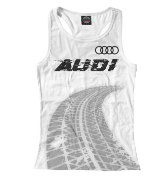 Женская Борцовка Audi Speed Tires на белом