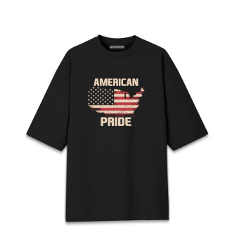 Хлопковая футболка оверсайз Гордость Америки
