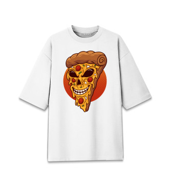 Хлопковая футболка оверсайз Pizza zombi