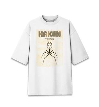 Хлопковая футболка оверсайз Haken