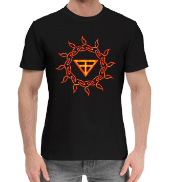 Мужская Хлопковая футболка Славянский символ Морок