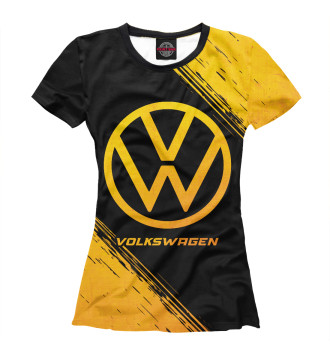 Женская Футболка Volkswagen Gold Gradient