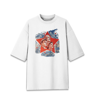 Женская Хлопковая футболка оверсайз Маяки коммунизма