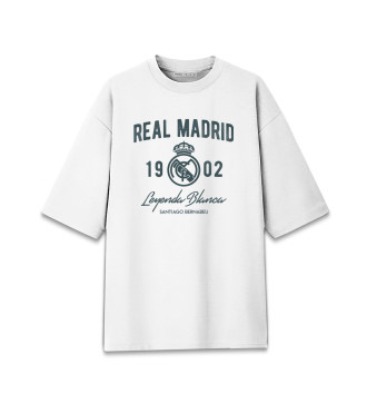 Хлопковая футболка оверсайз Реал Мадрид