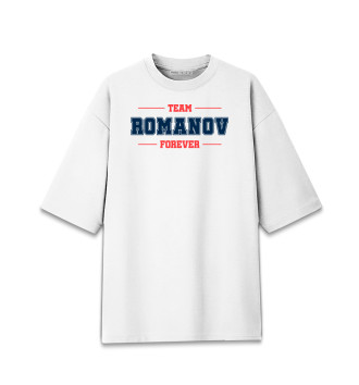 Хлопковая футболка оверсайз Team Romanov