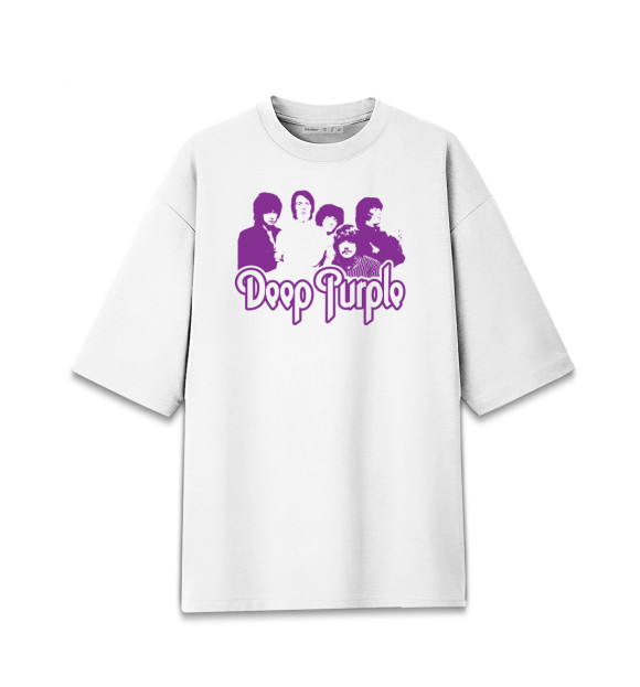 Мужская Хлопковая футболка оверсайз Deep Purple