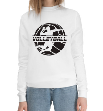 Женский Хлопковый свитшот Volleyball