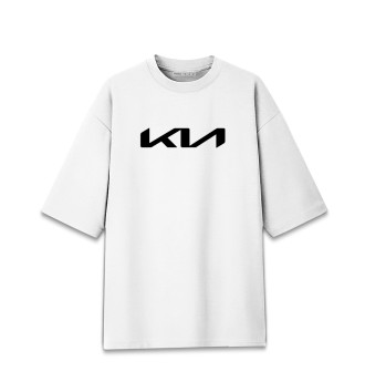 Хлопковая футболка оверсайз KIA