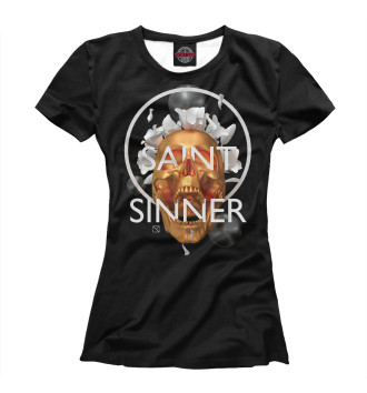 Женская Футболка Saint Sinner