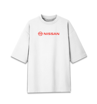 Хлопковая футболка оверсайз Nissan