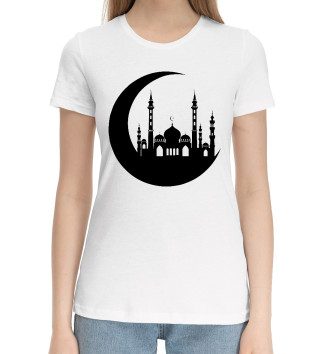 Женская Хлопковая футболка Islam