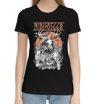 Женская Хлопковая футболка Nidhoggr