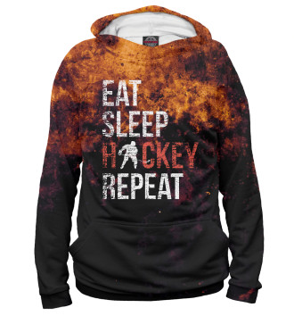 Худи Eat Sleep Hockey Repeat