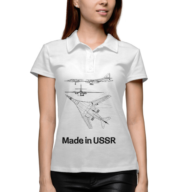 Женское Поло Авиация Made in USSR