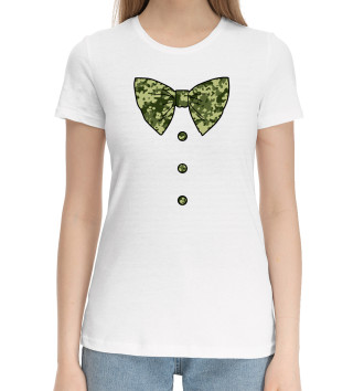 Хлопковая футболка Галстук бабочка