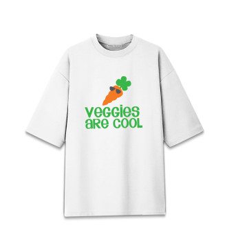 Хлопковая футболка оверсайз Veggies Are Cool