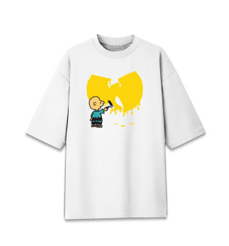 Хлопковая футболка оверсайз Wu-Tang Graffiti
