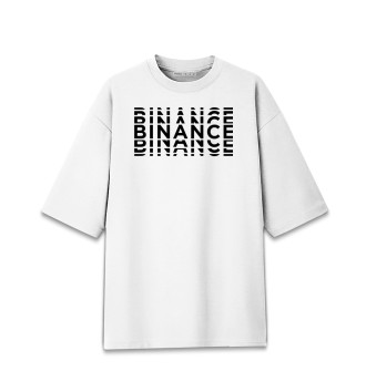 Женская Хлопковая футболка оверсайз Binance