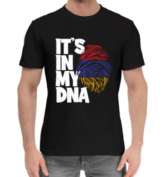 Мужская Хлопковая футболка ДНК - Армения