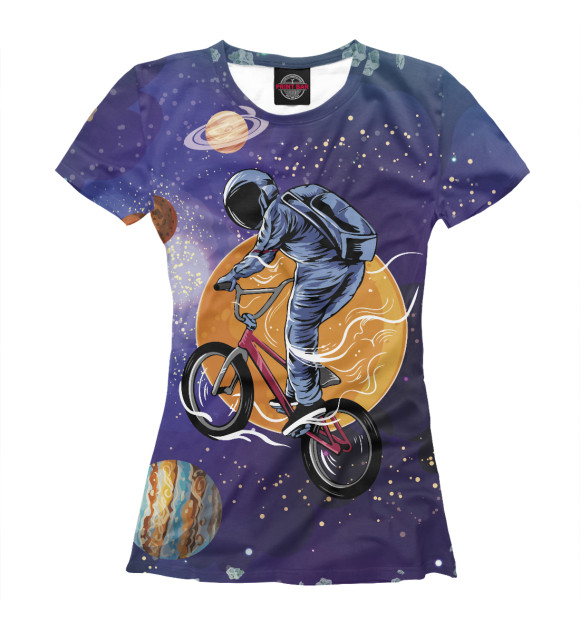 Футболка Space bicycle для девочек 