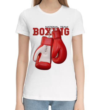 Хлопковая футболка Бокс