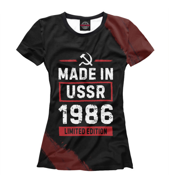 Футболка Made In 1986 USSR для девочек 