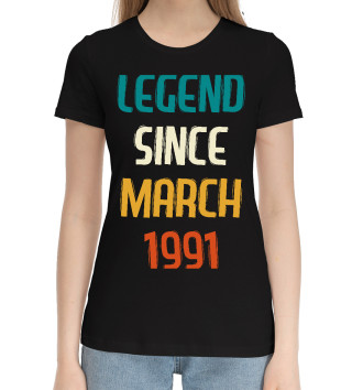 Хлопковая футболка Legend Since March 1991