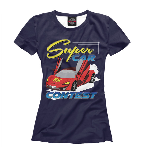 Футболка Super Car для девочек 
