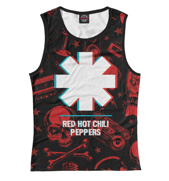 Майка Red Hot Chili Peppers Rock Glitch для девочек 