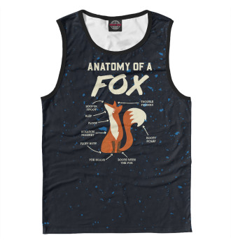 Мужская Майка Anatomy Of A Fox