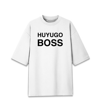 Мужская Хлопковая футболка оверсайз Hugo Boss