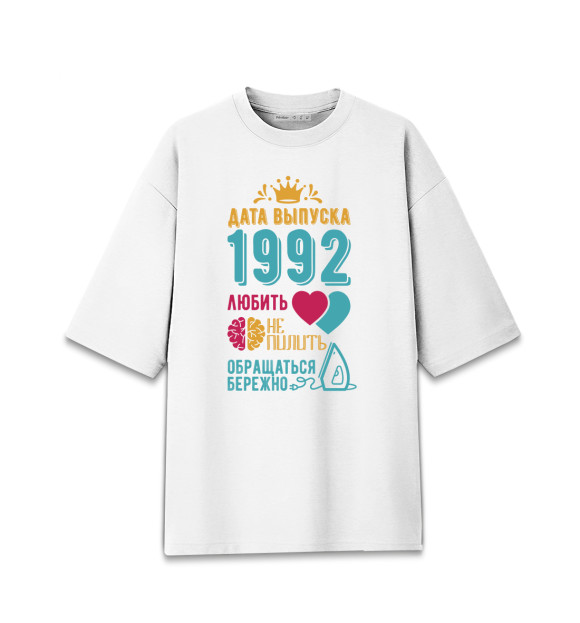 Женская Хлопковая футболка оверсайз 1992