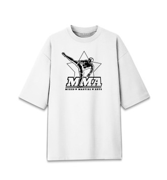 Хлопковая футболка оверсайз Mixed Martial Arts