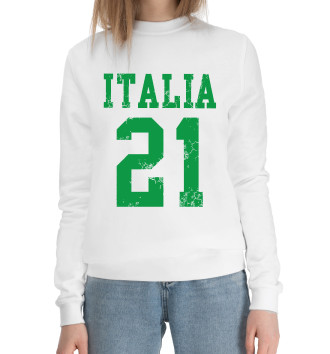 Женский Хлопковый свитшот Italia 21