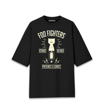 Хлопковая футболка оверсайз Foo Fighters