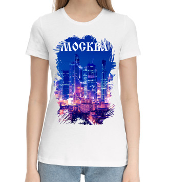 Женская Хлопковая футболка Москва